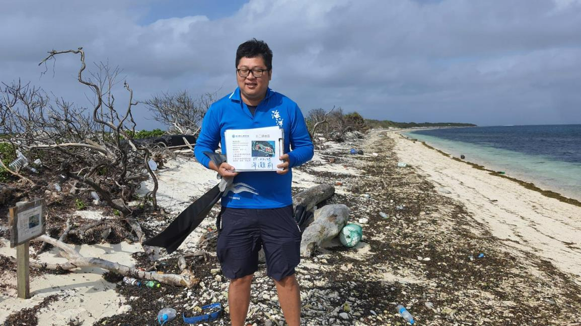 北岸N2海灘廢棄物調查前情形