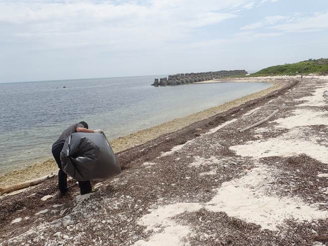 北岸N1海灘廢棄物調查後情形 北岸N1海灘廢棄物調查後情形